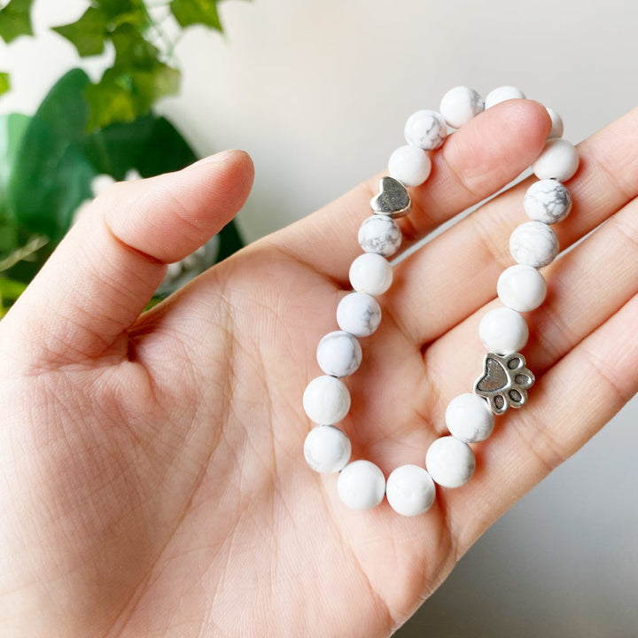 Darja - Ročno izdelana zapestnica z obeskom tačke in srca