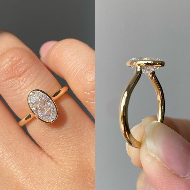 Snežana - Beli moisanitni prstan Joy