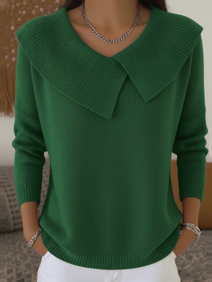 Lucia™ | Cozy Sweater with a Soft Collar