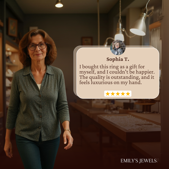 Jožica - Vintage pozlačen cirkonijev prstan