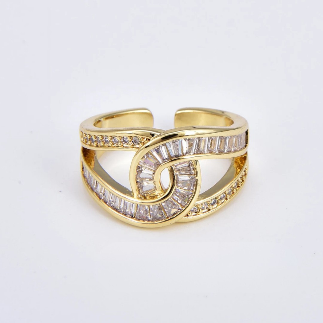 Danica - Vozlast eleganten nastavljiv prstan