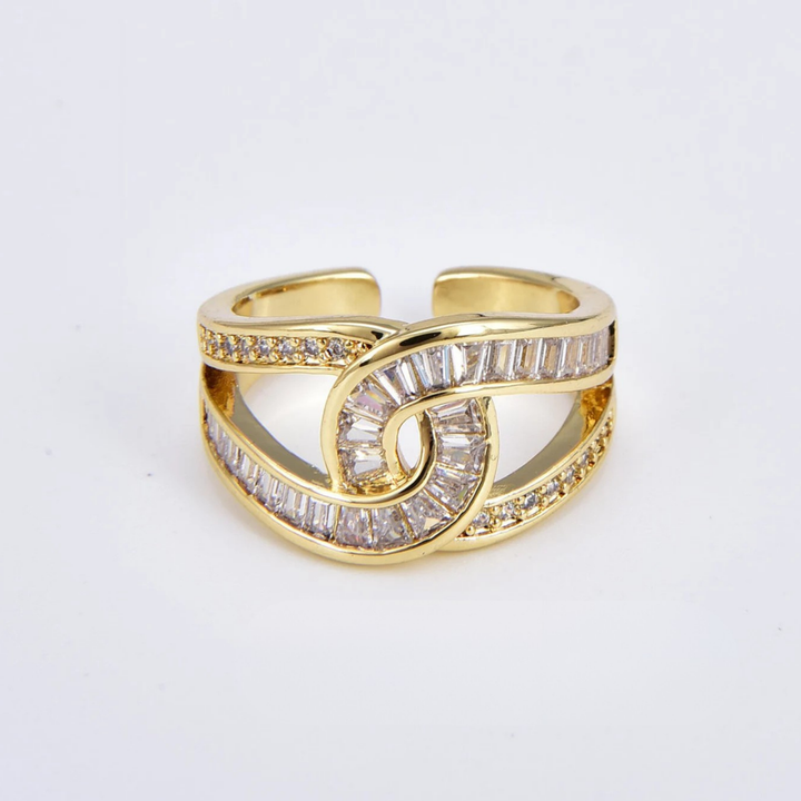 Danica - Vozlast eleganten nastavljiv prstan