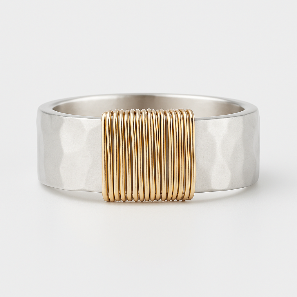 Elizabeta - Vintage zlato-srebrni prstan