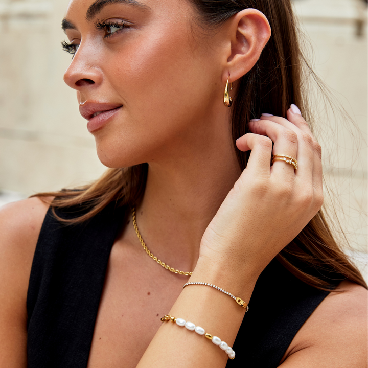 Manca – Zlata zapestnica Niyah s kristali