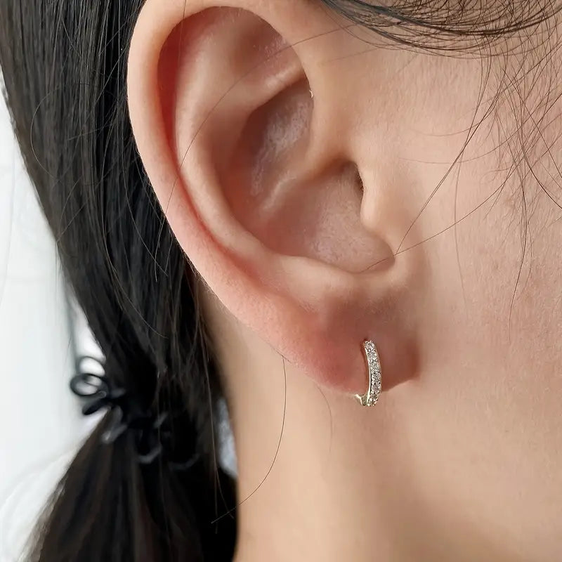 Brigita – Zlati viseči uhani z obalnim navdihom